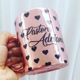 Caneca Porcelana Espelhada - ROSÊ GOLD